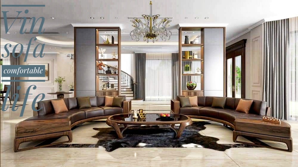 Sofa Gỗ phòng khách hiện đại