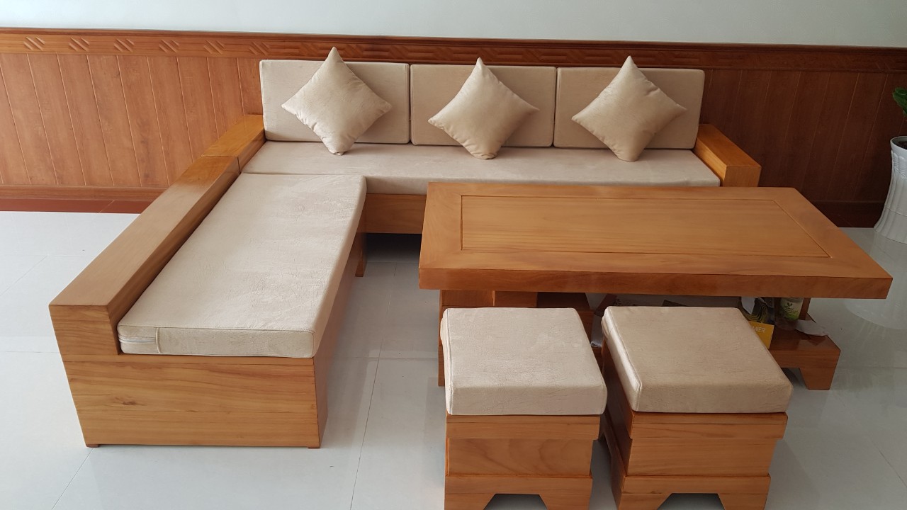 May nệm lót ghế gỗ - Ghế sofa phòng khách, giá rẻ, TPHCM